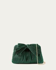 Rayne Emerald Pleated Clutch | Loeffler Randall