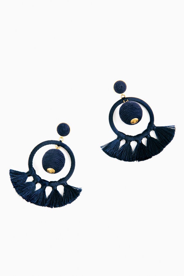 Navy Dreamcatcher Earrings | Tuckernuck