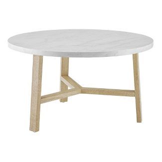 30" Modern Round Y Leg Coffee Table - Saracina Home | Target