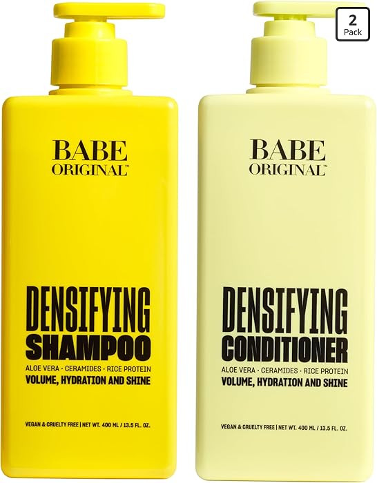 Babe Original Densifying Shampoo & Conditioner Volumizing Conditioner for Fine or Dry/Damaged Hai... | Amazon (US)