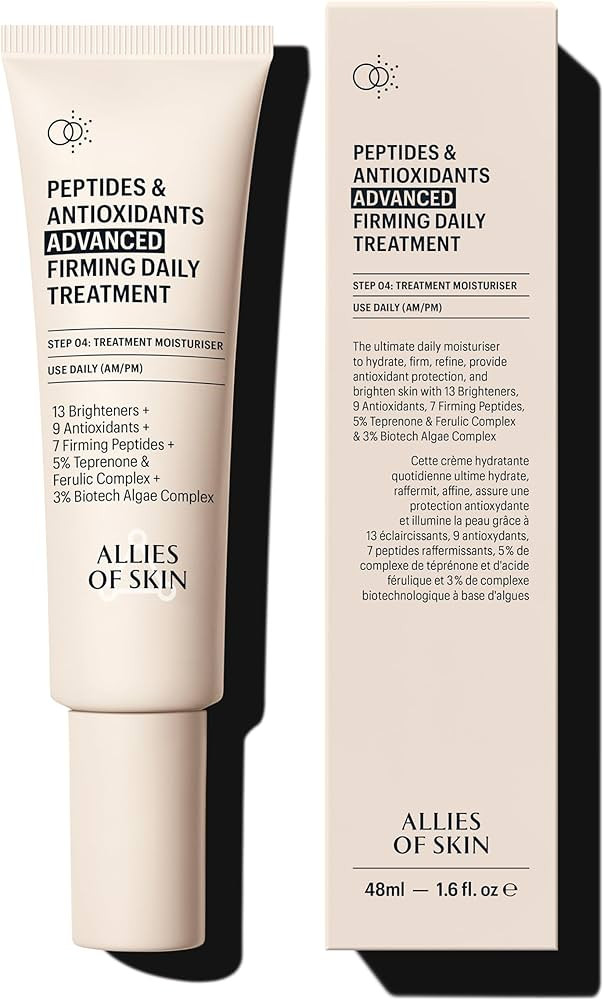 Allies of Skin Peptides & Antioxidants Advanced Firming Daily Treatment with 13 Brighteners, 9 An... | Amazon (US)