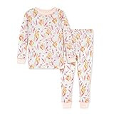 Burt's Bees Baby Baby Girls' Pajamas, Tee and Pant 2-Piece Pj Set, 100% Organic Cotton, Wyoming Wild | Amazon (US)