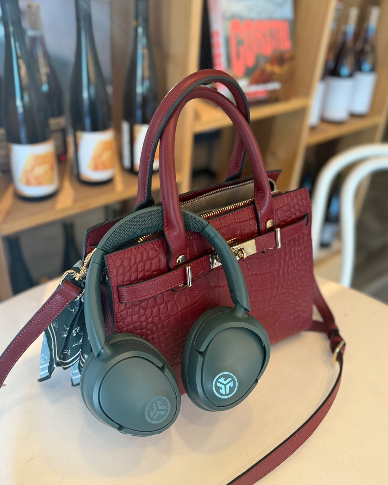 🎧🍂 This autumn-inspired combo has been my favorite lately — the  burgundy Marseille Handbag from Verano Hill with a scarf bag charm for a touch of flair, and my JLab over-ear headphones in color sage that make editing and errands so much smoother.

#LTKSeasonal #LTKWorkwear #LTKItBag