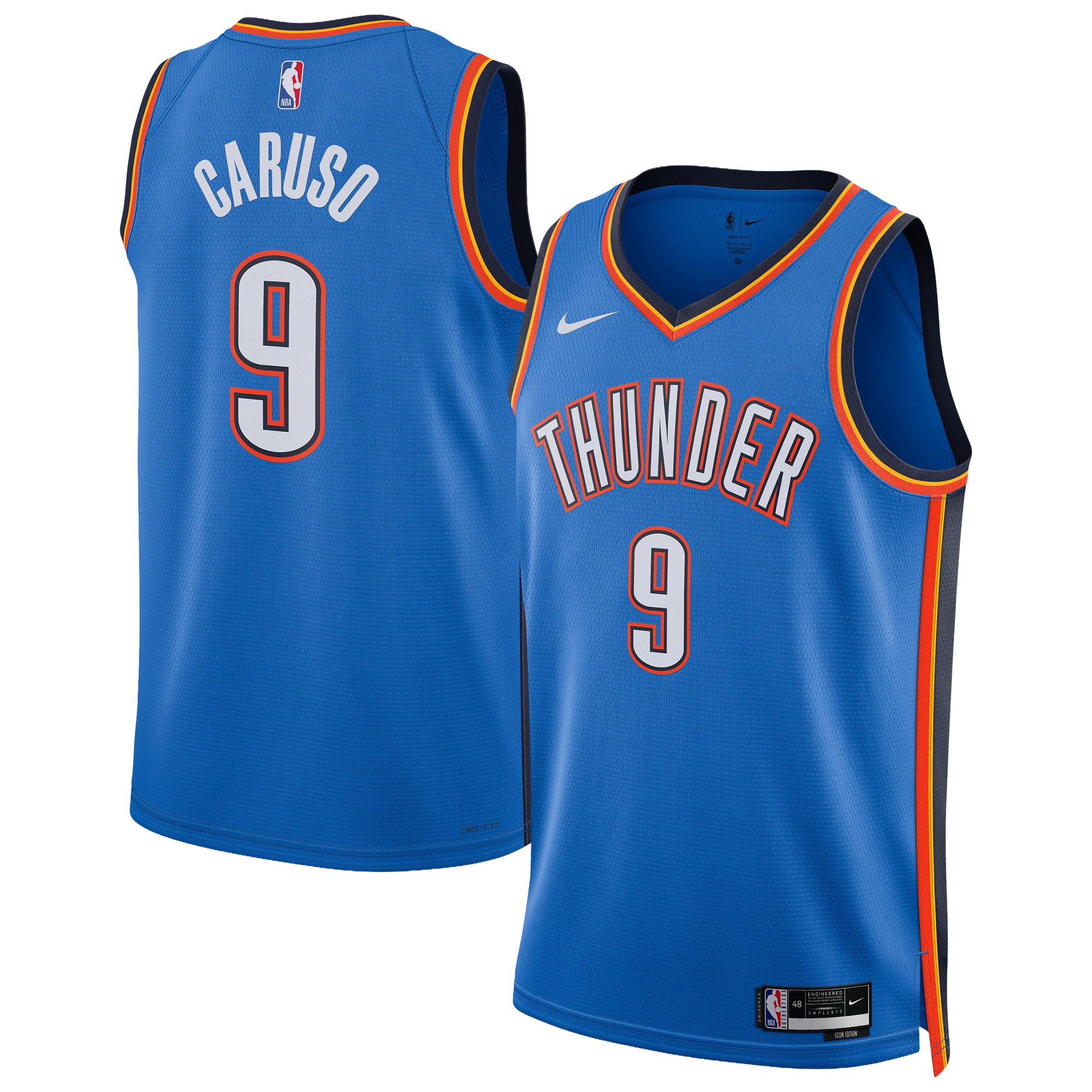 Alex Caruso Oklahoma City Thunder Nike Unisex Swingman Jersey - Icon Edition - Blue | Fanatics