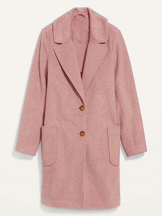 Oversized Soft-Brushed Overcoat for Women | Old Navy (CA)