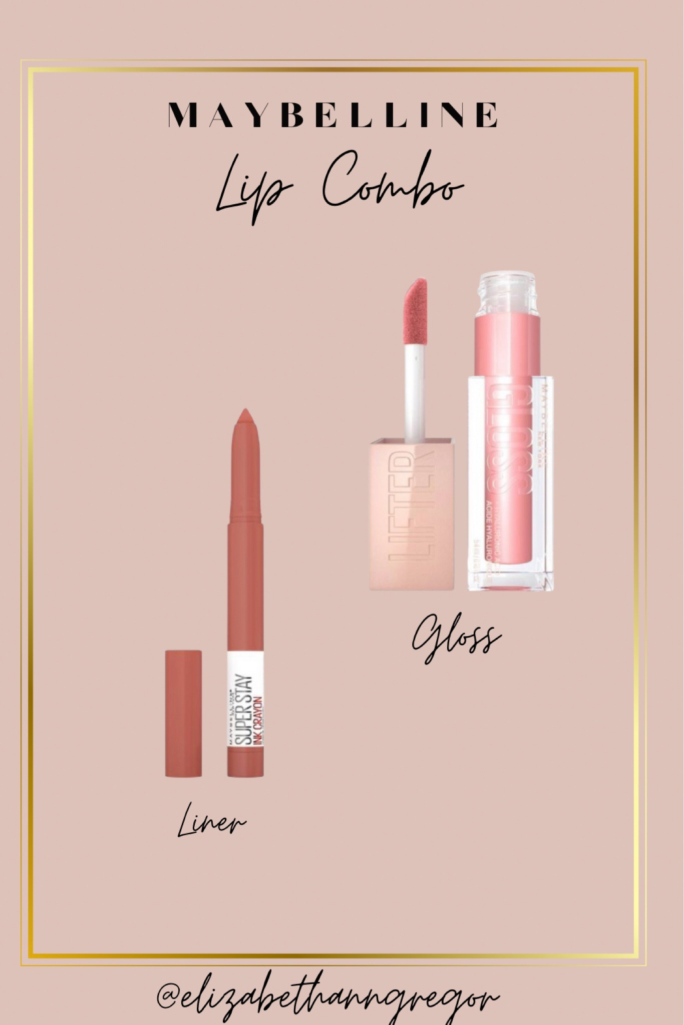 My new lip combo! Makes a soft pink/nude look! Perfect daily combo! Loving it. I have been using the Maybelline Lifter Gloss for years and I love it! It contains hyaluronic acid to keep your lips moisturized! 

#LTKunder100 #LTKunder50 #LTKbeauty