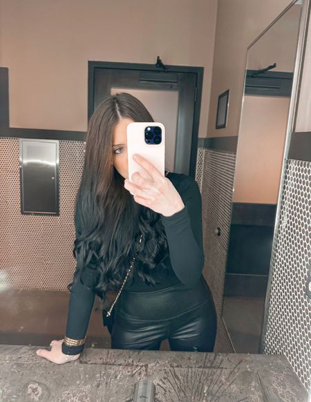Living in leather. Faux leather of course 🐇. Linking my fav black basics that I reach for to mix and match with anything in my closet. 

#LTKsalealert #LTKFind #LTKstyletip