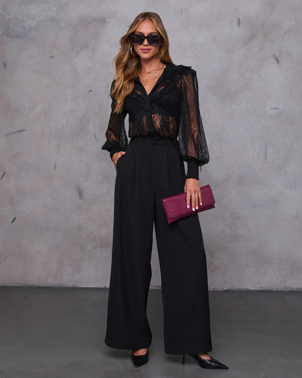 Madrigal Pocketed Wide Leg Pants | VICI