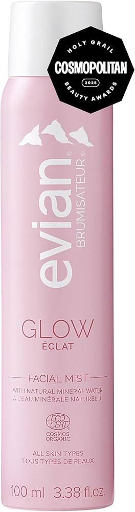 BRUMISATEUR Evian Glow Facial Mist | Hydrating Mineral Water Face Spray with Aloe & White Tea | D... | Amazon (US)
