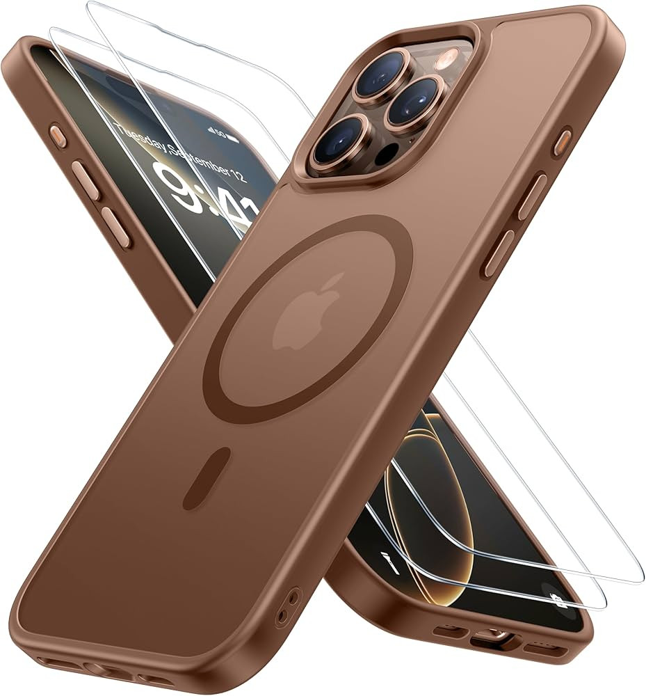 Miracase Magnetic Series for iPhone 16 Pro Max Case [Compatible with MagSafe] [with 2X Screen Pro... | Amazon (US)