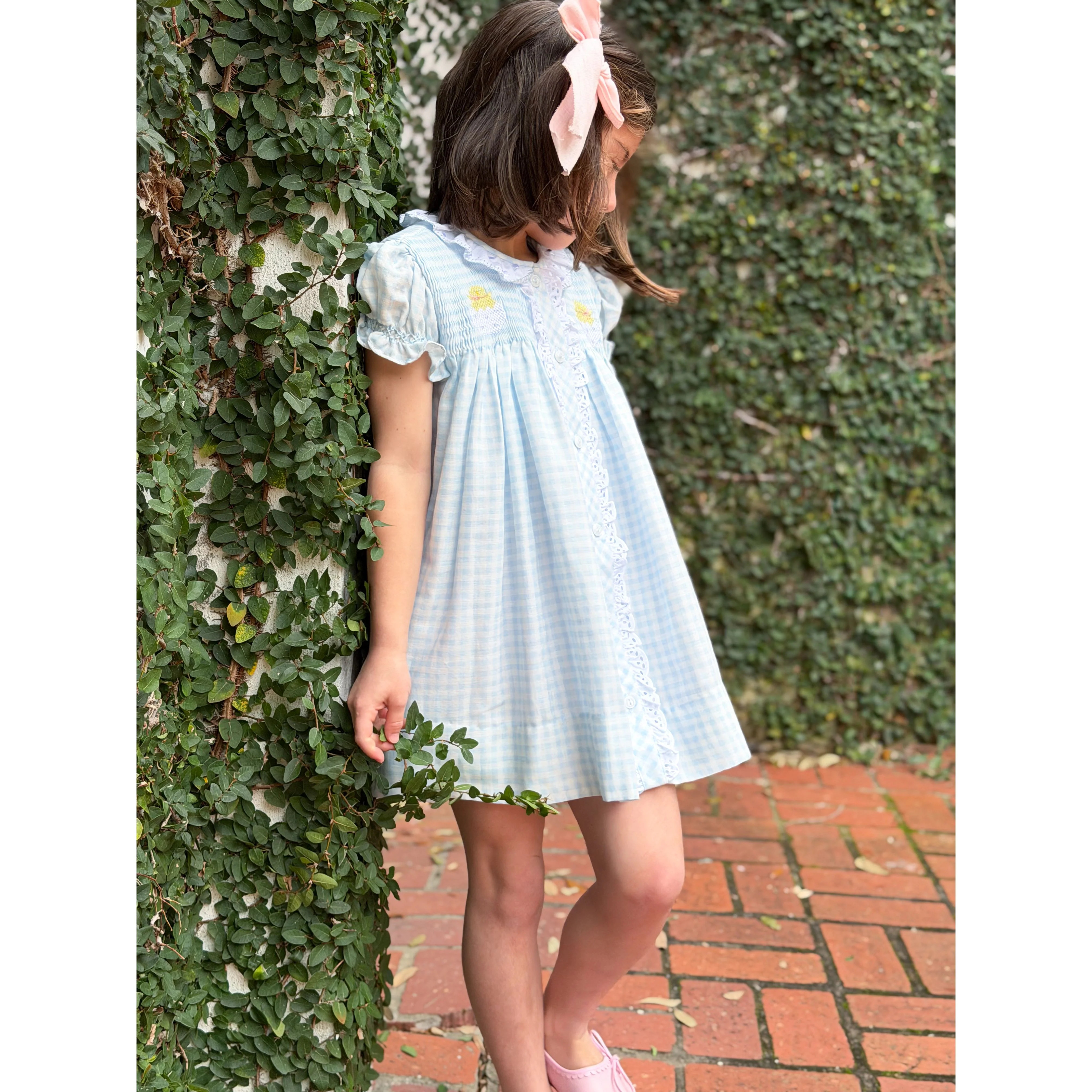 Hand Smocked Chicky Chick Easter Dress - Pre-Order | Alice Kathleen & Co | Alice Kathleen & Co.