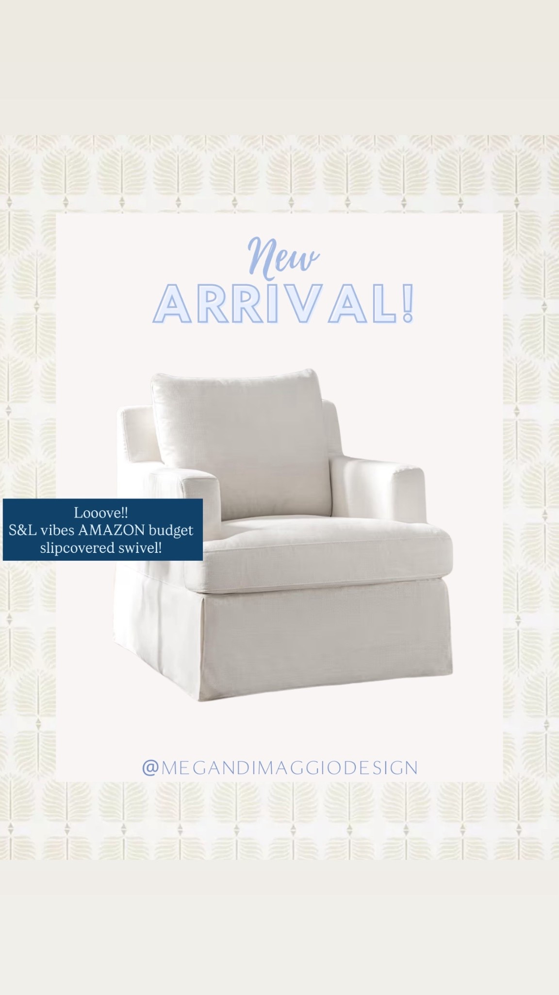 Looove this new Serena & Lily look for less slipcovered swivel chair!! 😍

#LTKHome #LTKSaleAlert