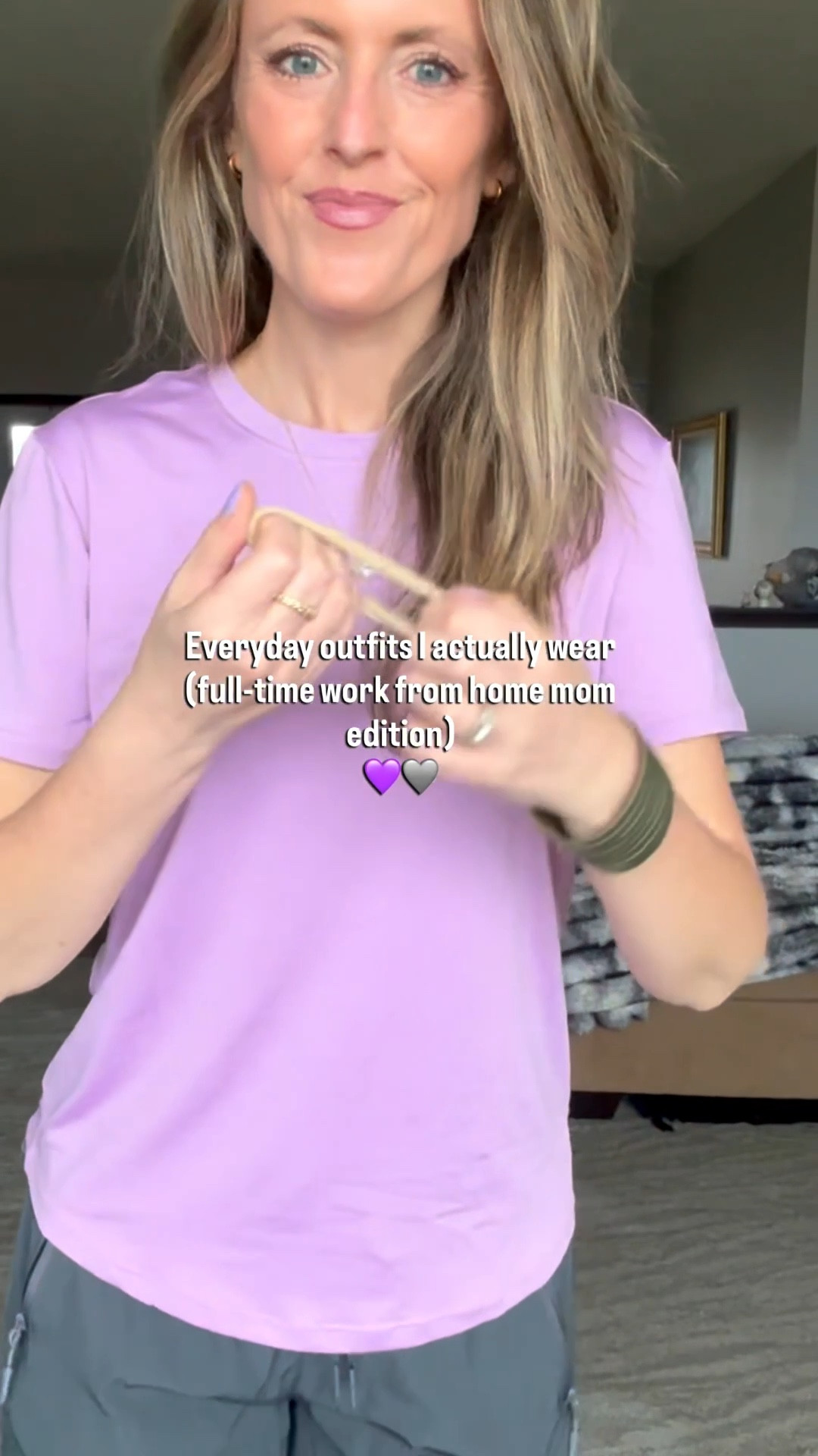 The real MVPs in my closet lately 👏 comfy, easy, and still put together. Which look do you like better—1 💜or 2 🖤? 

everyday mom outfits, casual mom style, jogger outfits women, basic tops outfit ideas, comfy everyday fashion

#momstyle #casualoutfits #everydaywear

#LTKmomlife #LTKootd