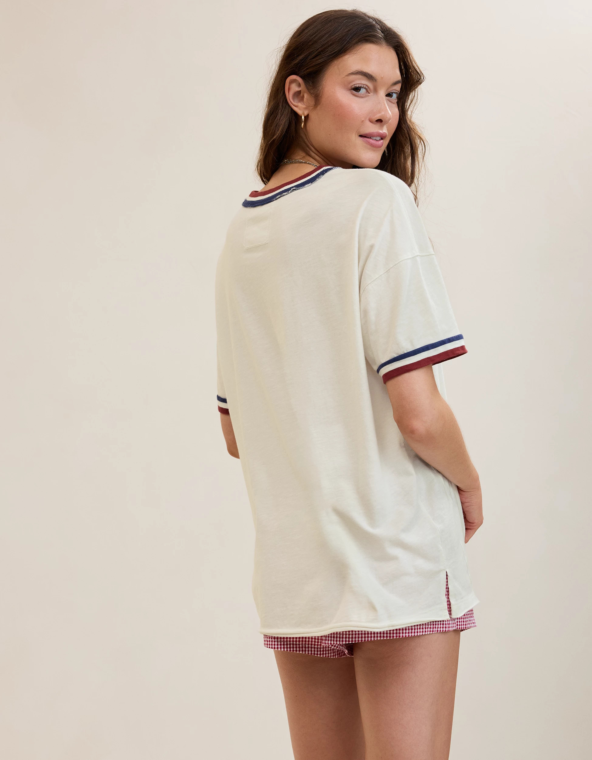 Aerie Oversized Crew Boyfriend T-Shirt | American Eagle Outfitters (US & CA)