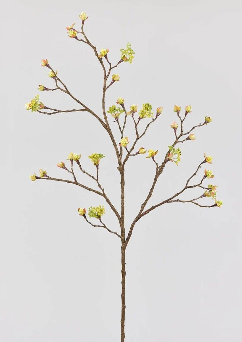 Yellow Cream Blossom Branch | Best Artificial Flowers at Afloral.com | Afloral