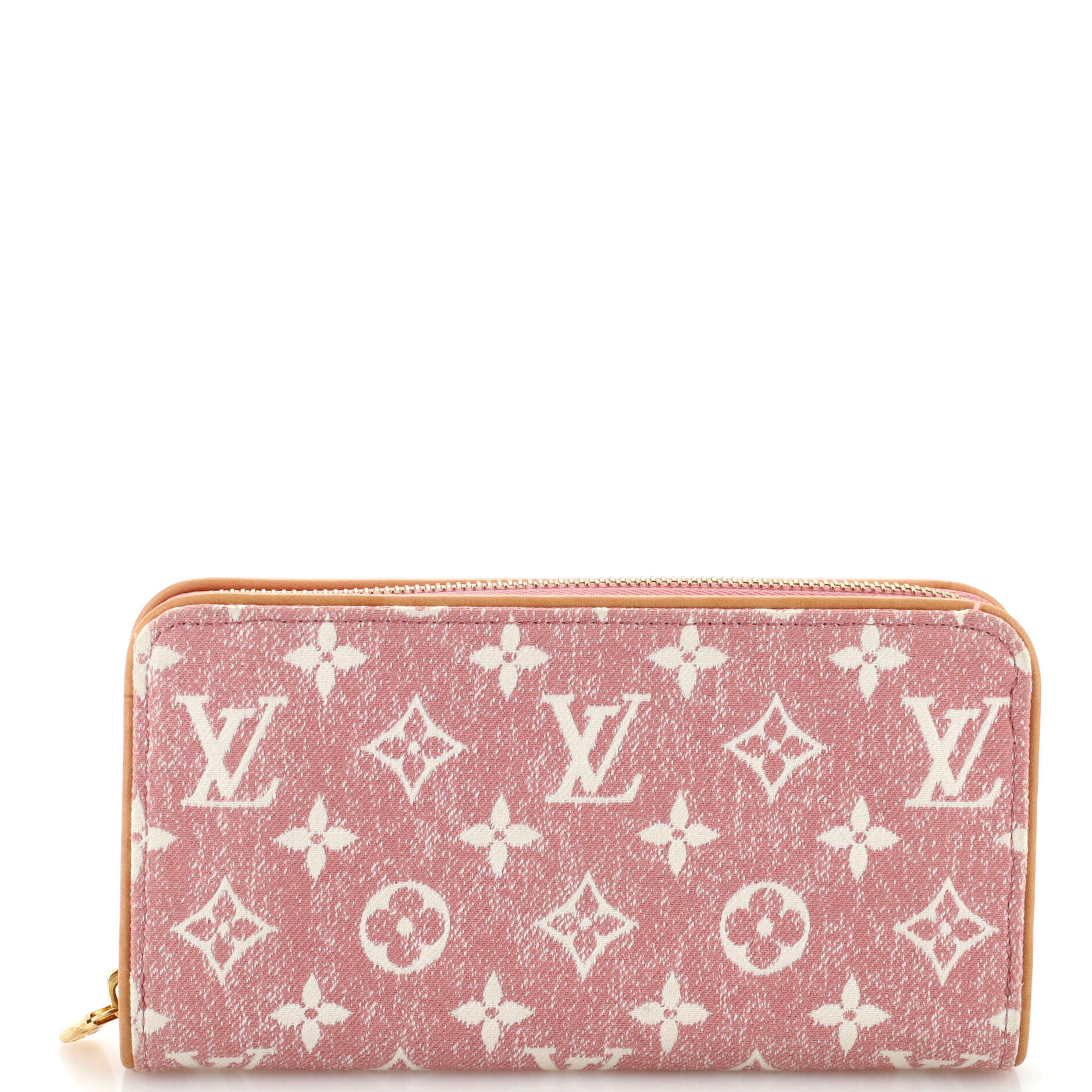 Zippy Wallet Monogram Jacquard Denim | Shop Simon