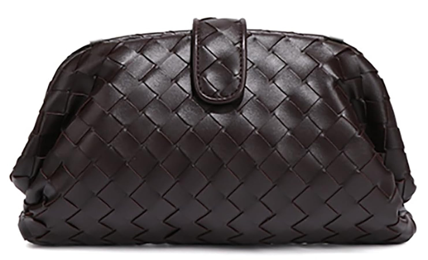 Slouchy PU Leather Woven Hobo Bags Women Crescent Crossbody Shoulder Purse Satchel Tote Handbag E... | Amazon (US)