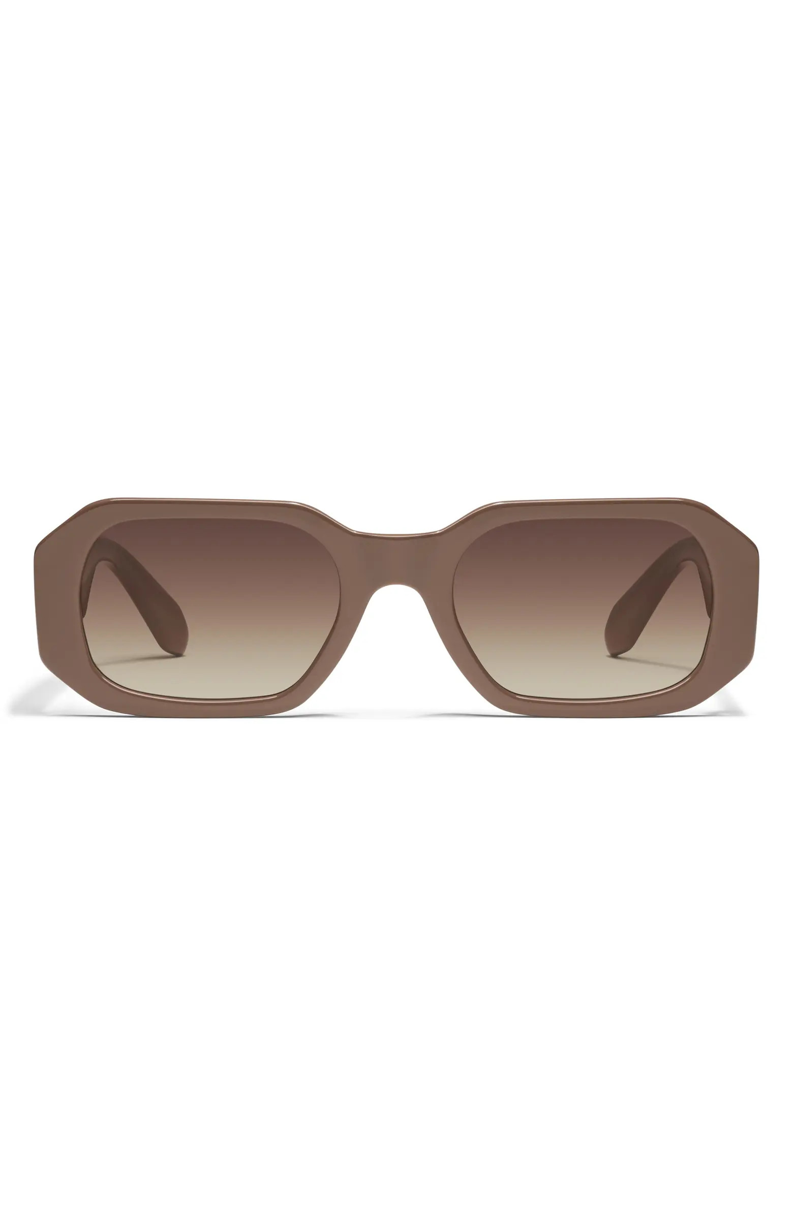 QUAY Hyped Up 53mm Gradient Square Sunglasses | Nordstrom | Nordstrom