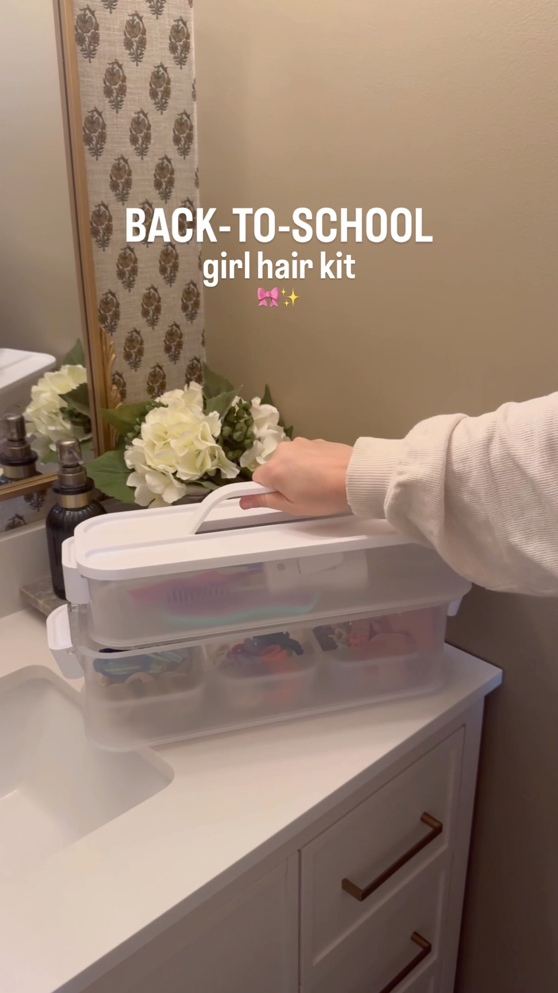 Back to school hair kit! This is going to make mornings so much easier and I love how easily it stores. 

#backtoschool #hair #hairkit #hairorganizer #organizing 

#LTKKids #LTKFindsUnder50 #LTKHome