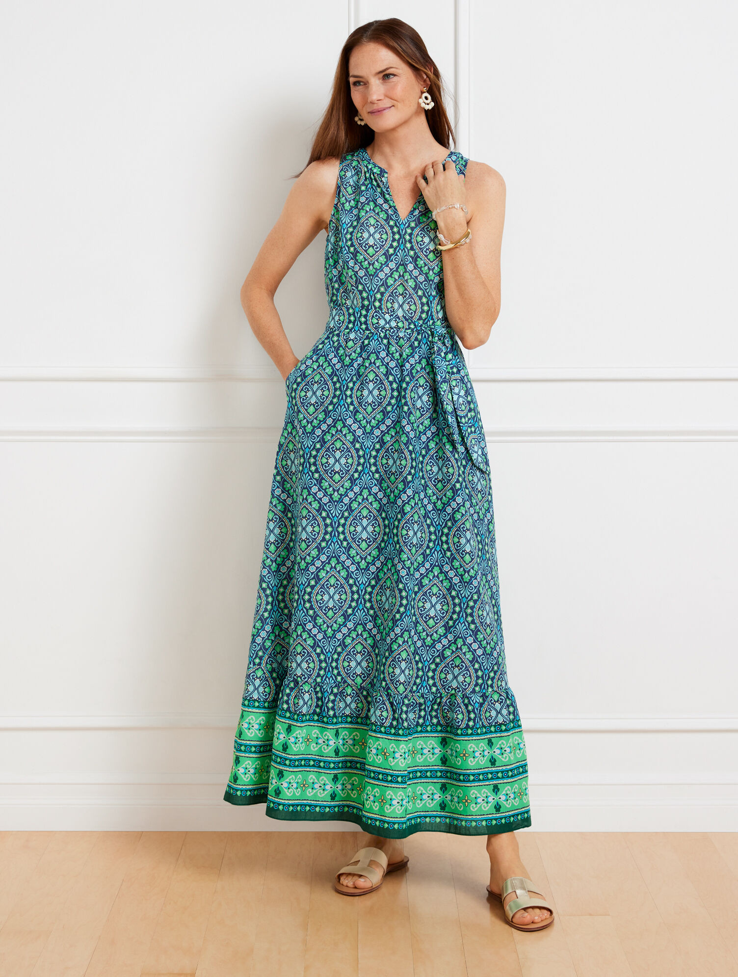 Tiered Maxi Dress - Damask | Talbots