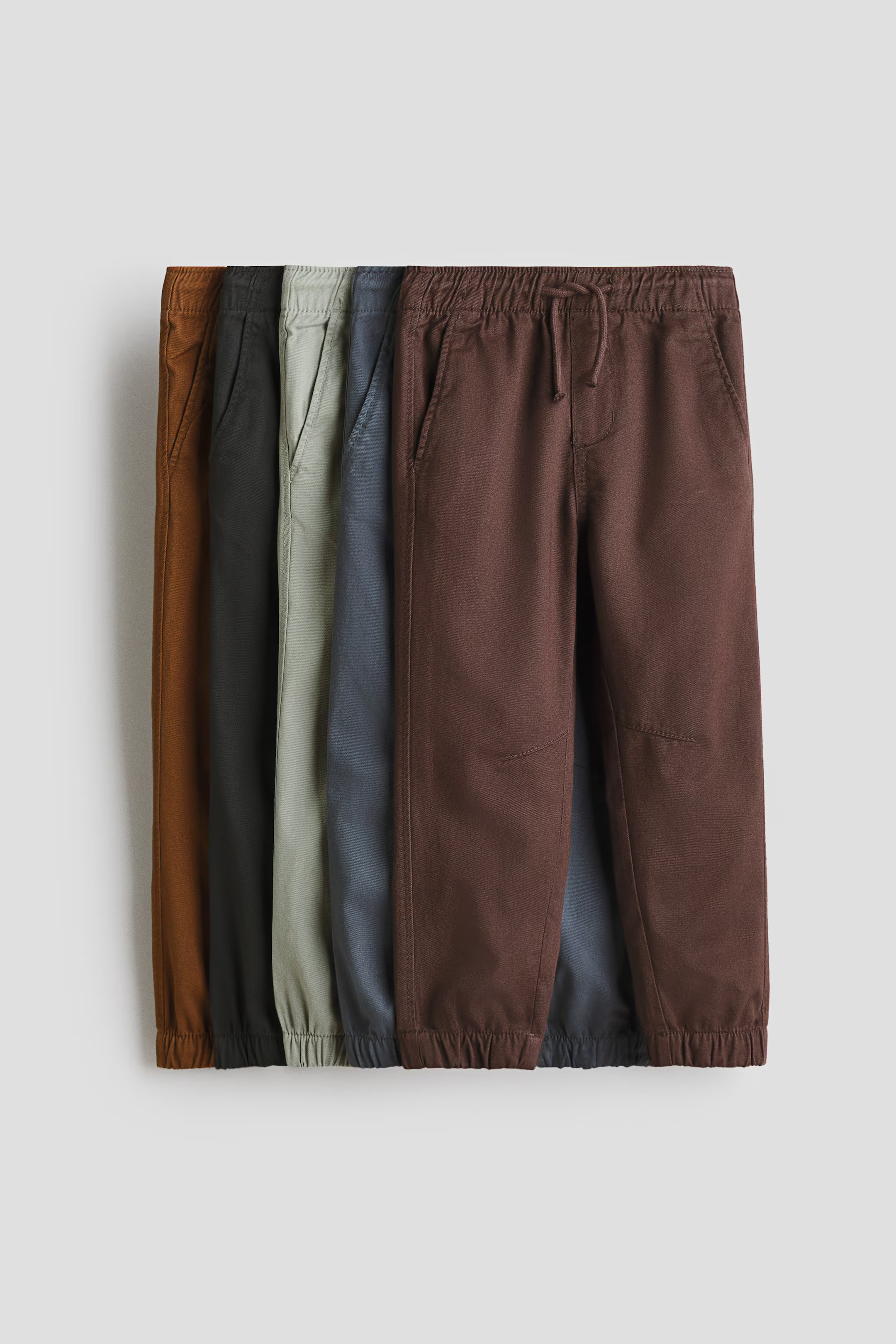 5-Pack Twill Joggers | H&M (US, CA, MX)