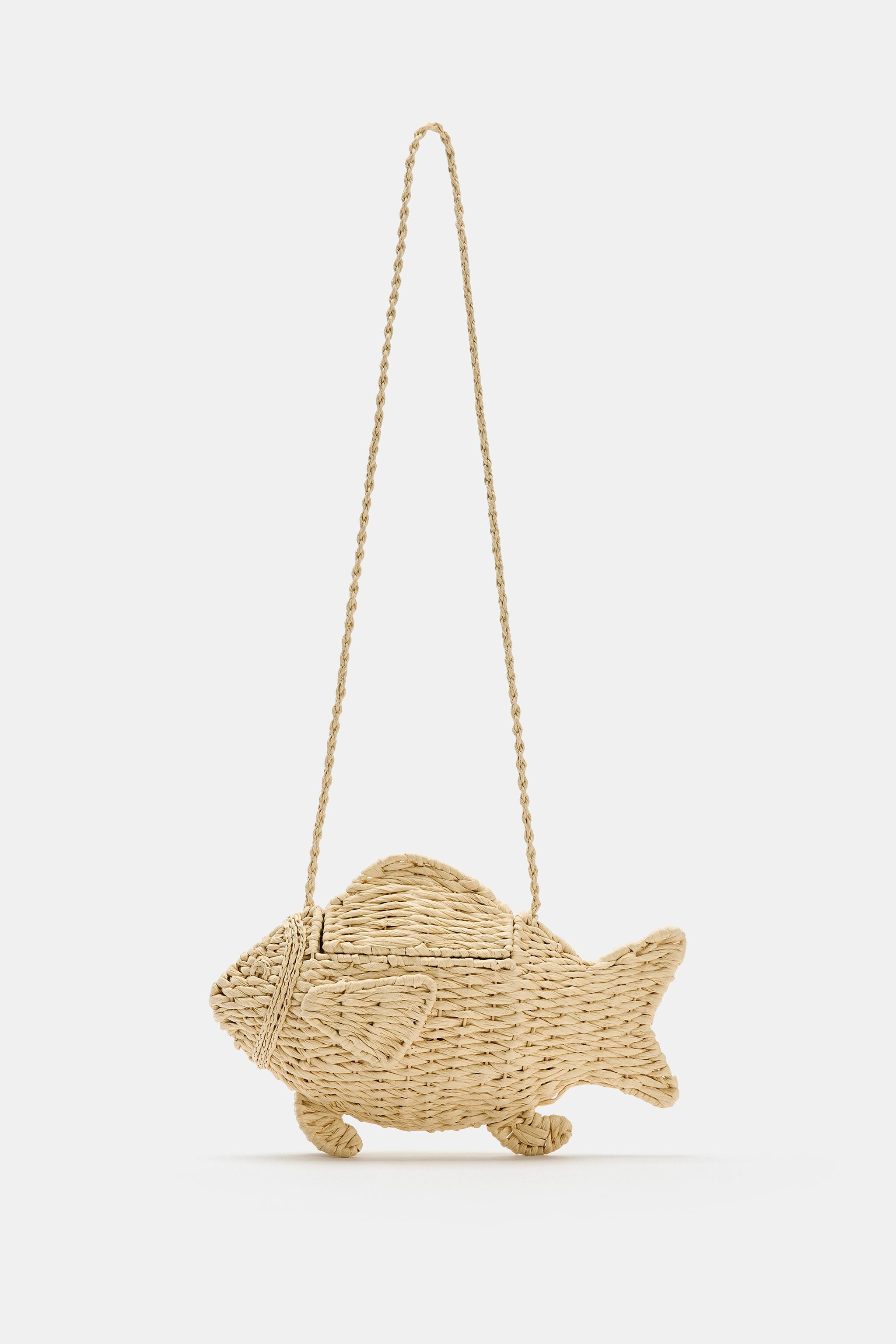 FISH-SHAPED WOVEN EFFECT BAG | Zara US