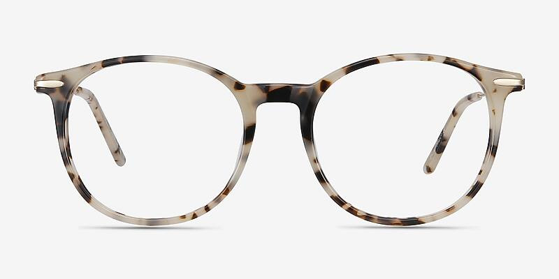 Quill Round Ivory Tortoise Glasses for Women | Eyebuydirect | EyeBuyDirect.com