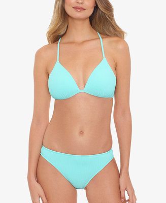 Salt + Cove Juniors' Crinkle Rib Molded Triangle Bikini Top & Bottoms, Created for Macy's & Revie... | Macys (US)