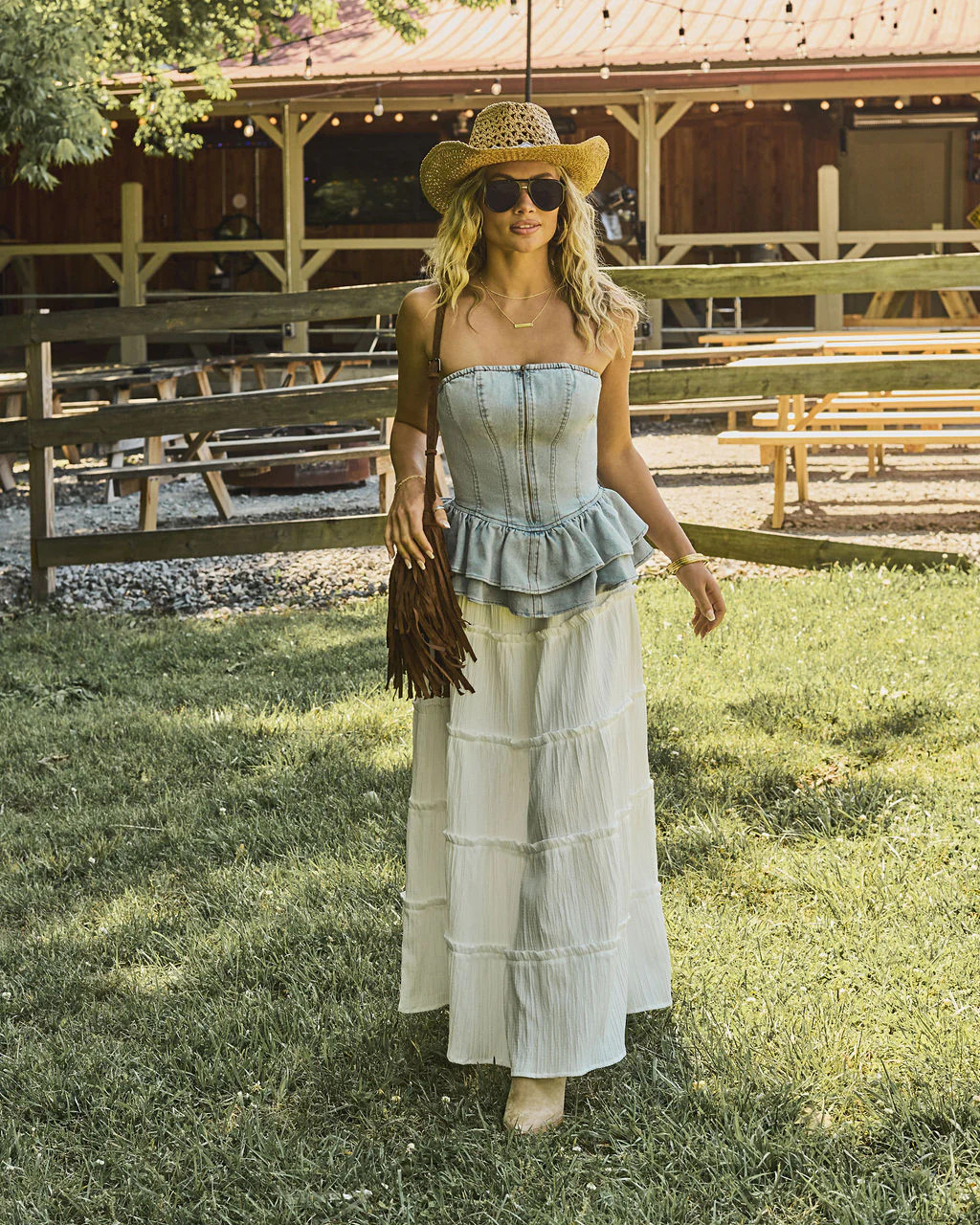Stevie Rae Drawstring Maxi Skirt | VICI