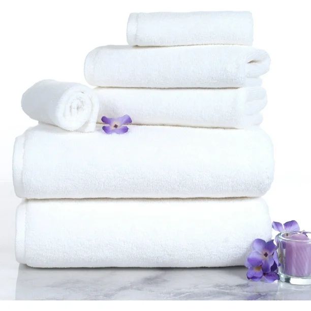 6 Piece 100% Zero Twist Cotton Towel Set By Somerset Home | Walmart (US)