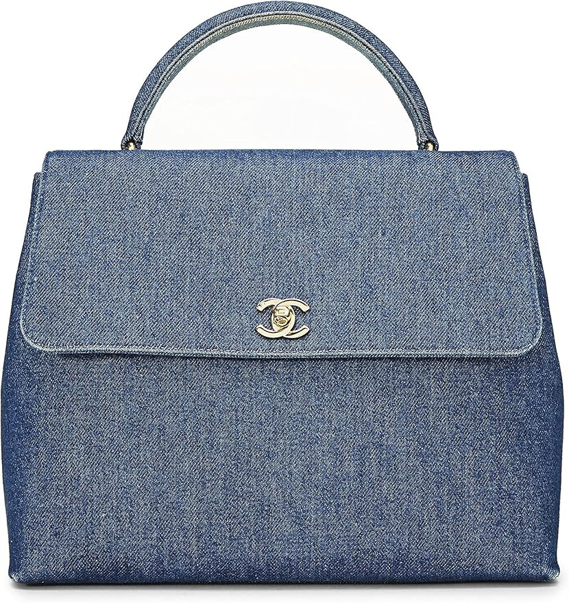 Amazon.com: Chanel, Pre-Loved Blue Denim Kelly, Blue : Luxury Stores | Amazon (US)