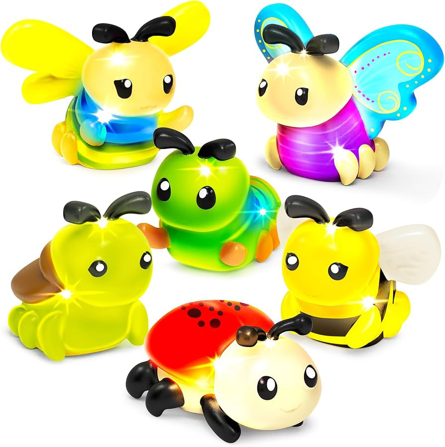 Tub Works\u00ae Bugs\u2122 Light Up Bath Toys, 6 Pack | Water-Activated Light Up Toys Flash & Cha... | Amazon (US)