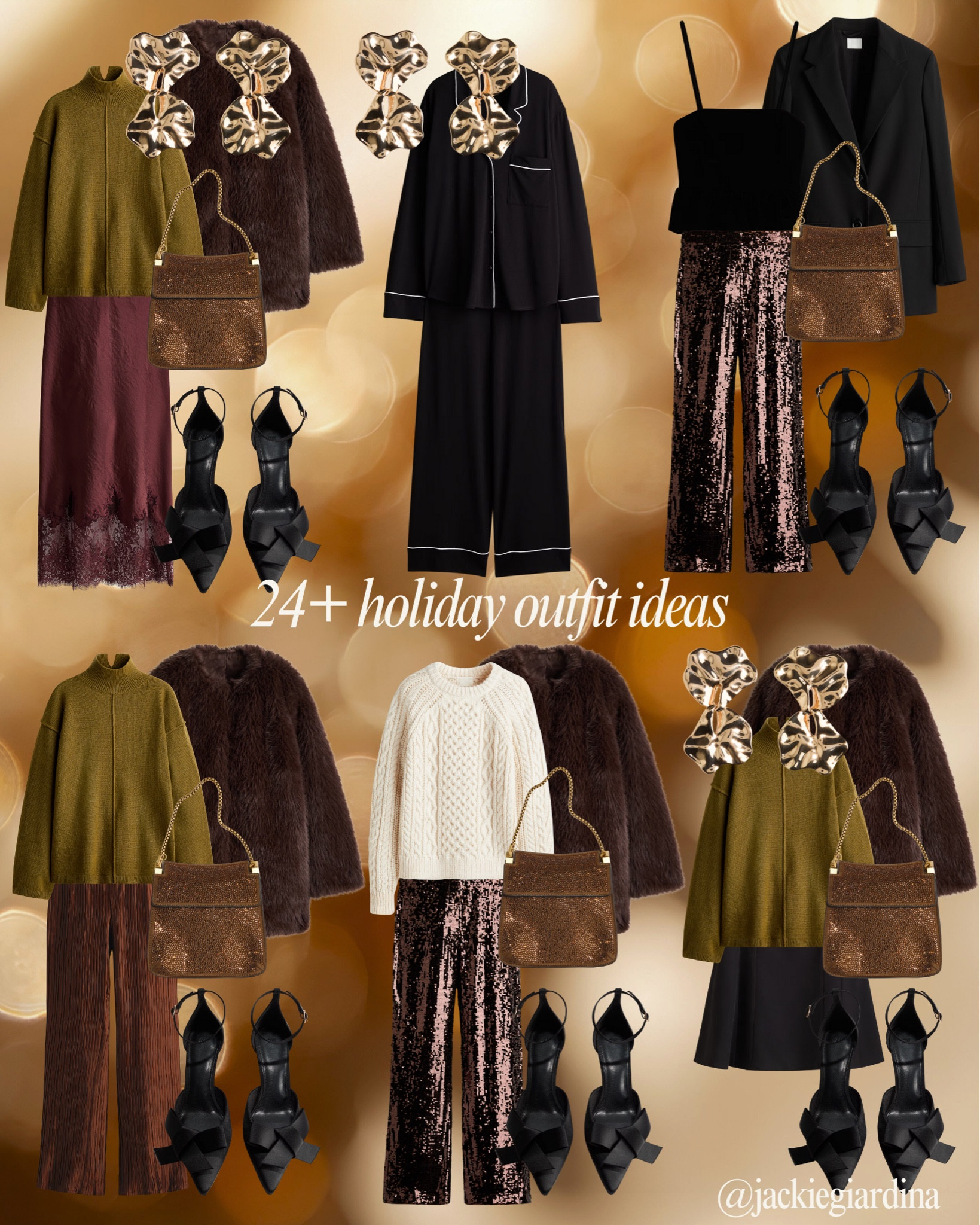 24 holiday outfits you’ll actually want to wear all season all from my 15 piece 2025 holiday capsule wardrobe. Holiday outfit, holiday party outfits, Christmas outfits, Christmas party outfit 

#LTKMidsize #LTKHoliday #LTKootd