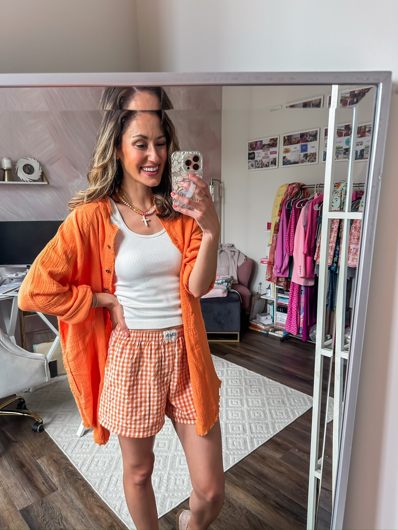 Summer outfit with gingham boxer shorts from Amazon

#LTKmomlife #LTKootd #LTKSeasonal