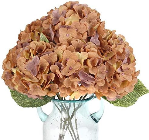 Blooming Paradise Artificial Fake Flowers Plants Silk Hydrangea Arrangements Wedding Bouquets Dec... | Amazon (US)