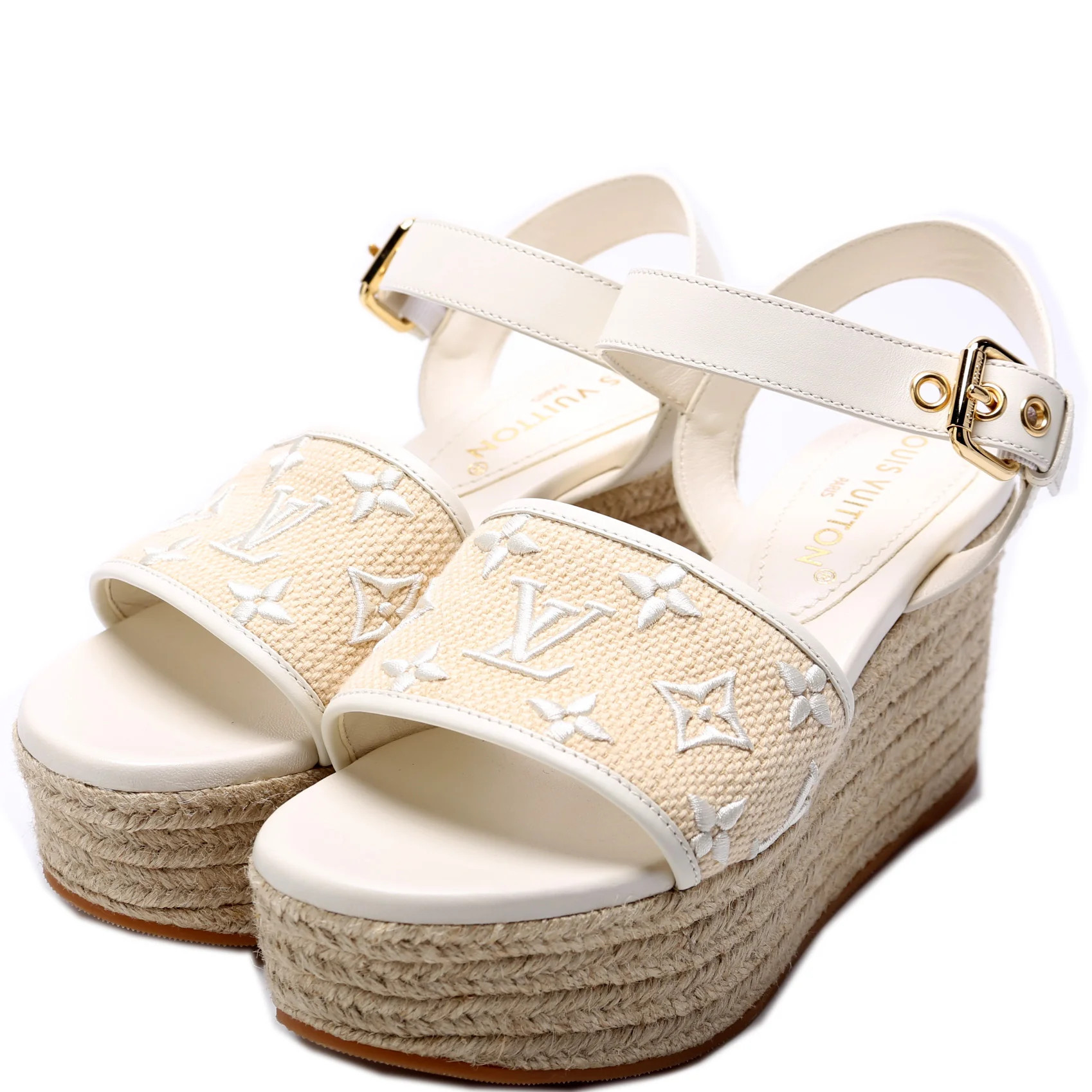 Platform Monogram Sandals Size 39 | Keeks Designer Handbags