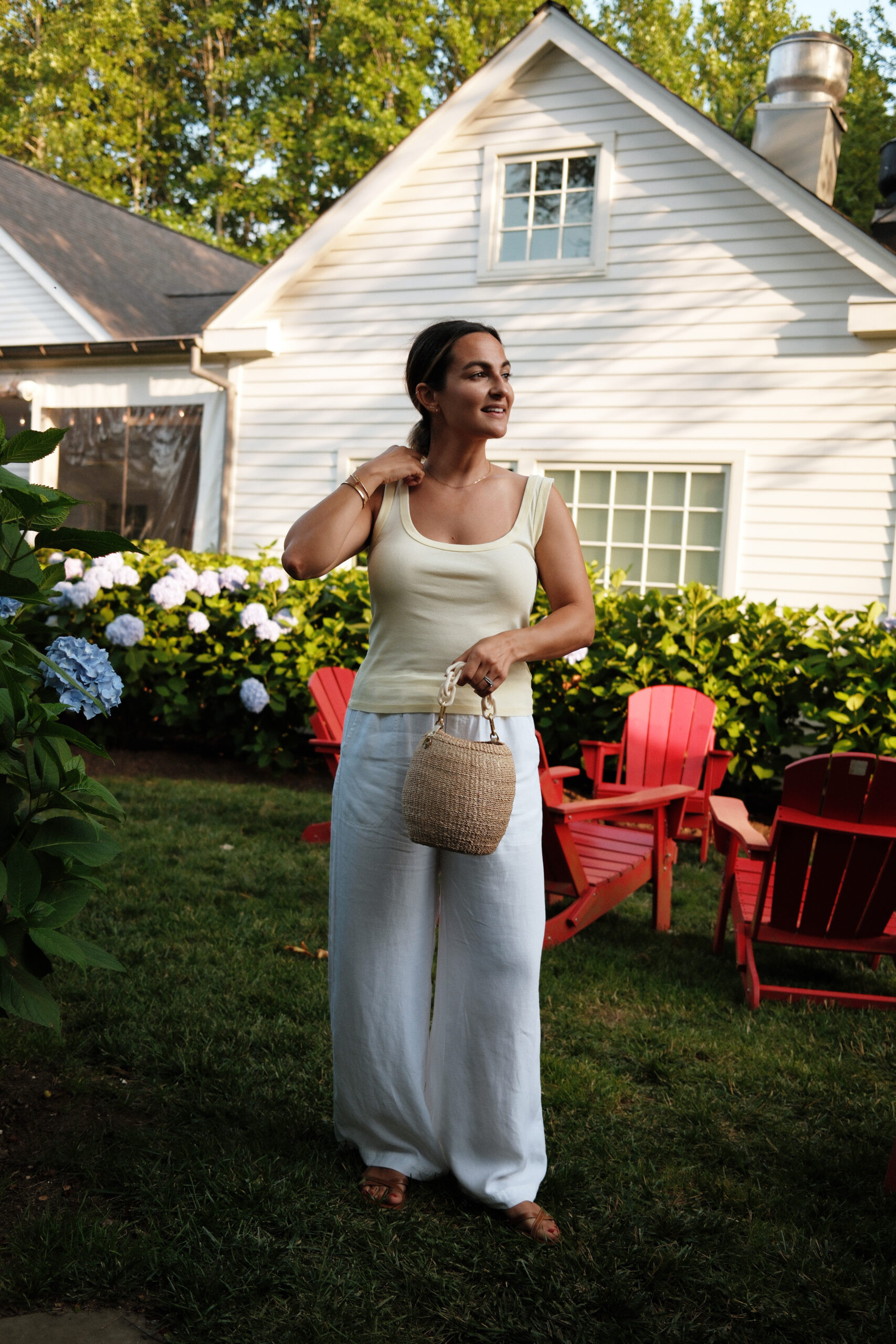 How I'm styling my favorite linen pants for summer ☀️ this butter yellow ribbed tank is a wardrobe staple & a fun pop of color for the summer months!  

 #LTKootd #LTKSeasonal