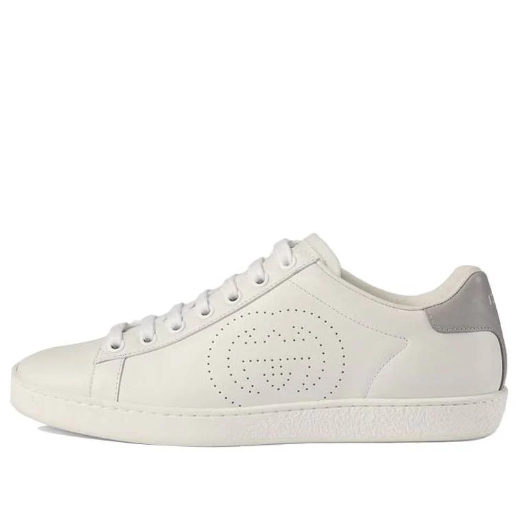 (WMNS) Gucci Ace 'Interlocking G - White Grey' 598527-AYO70-9094 | KICKS CREW
