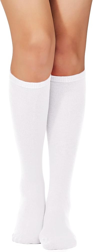 Durio Thigh High Socks Knee High Socks Sports Athletic Running Long Tube Socks for Women with Tri... | Amazon (CA)