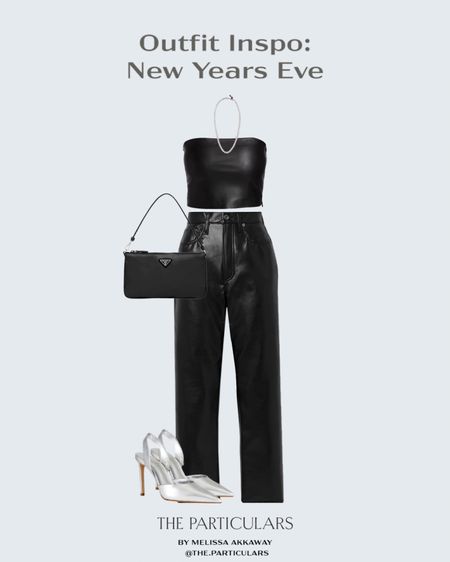 All black leather outfit for NYE! 

Party outfit, New Years outfit, holiday style, holiday fashion, Agolde pants, leather look, night out, evening outfit, outfit inspo 

#LTKstyletip #LTKSeasonal #LTKHoliday
