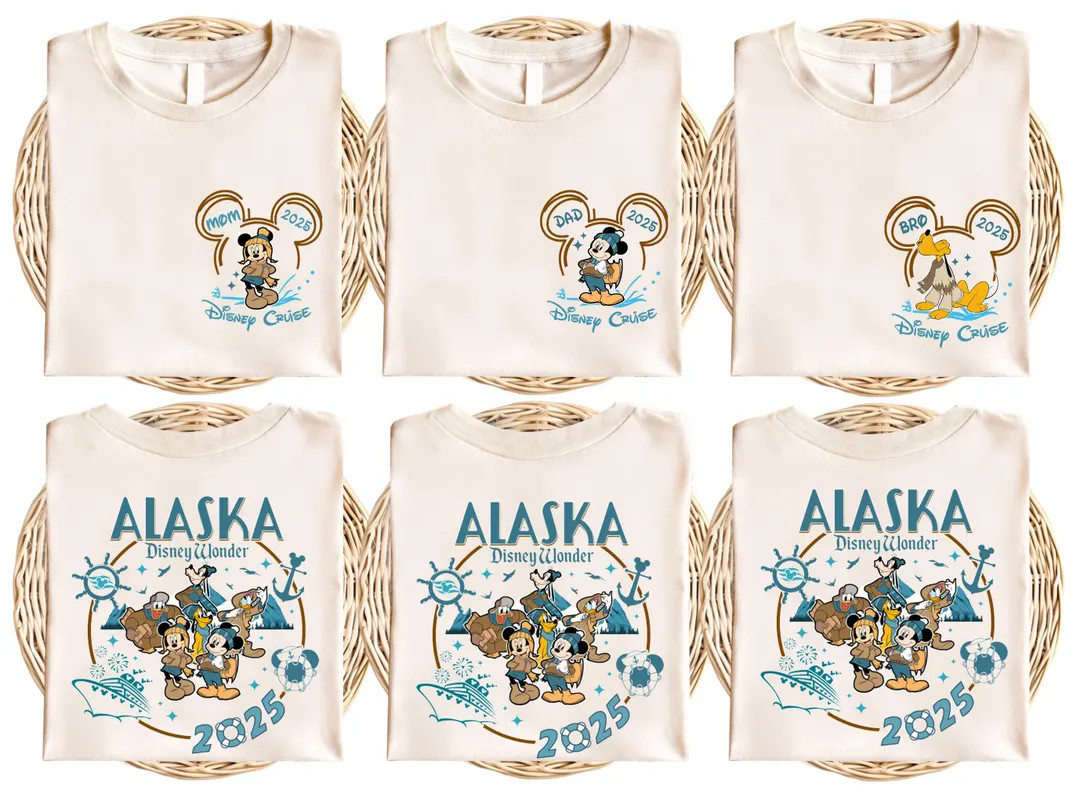 Disney Alaska Cruise 2025 Shirt, Custom Family Cruise Matching Shirt, Birthday Cruise Vacation Sh... | Etsy (US)