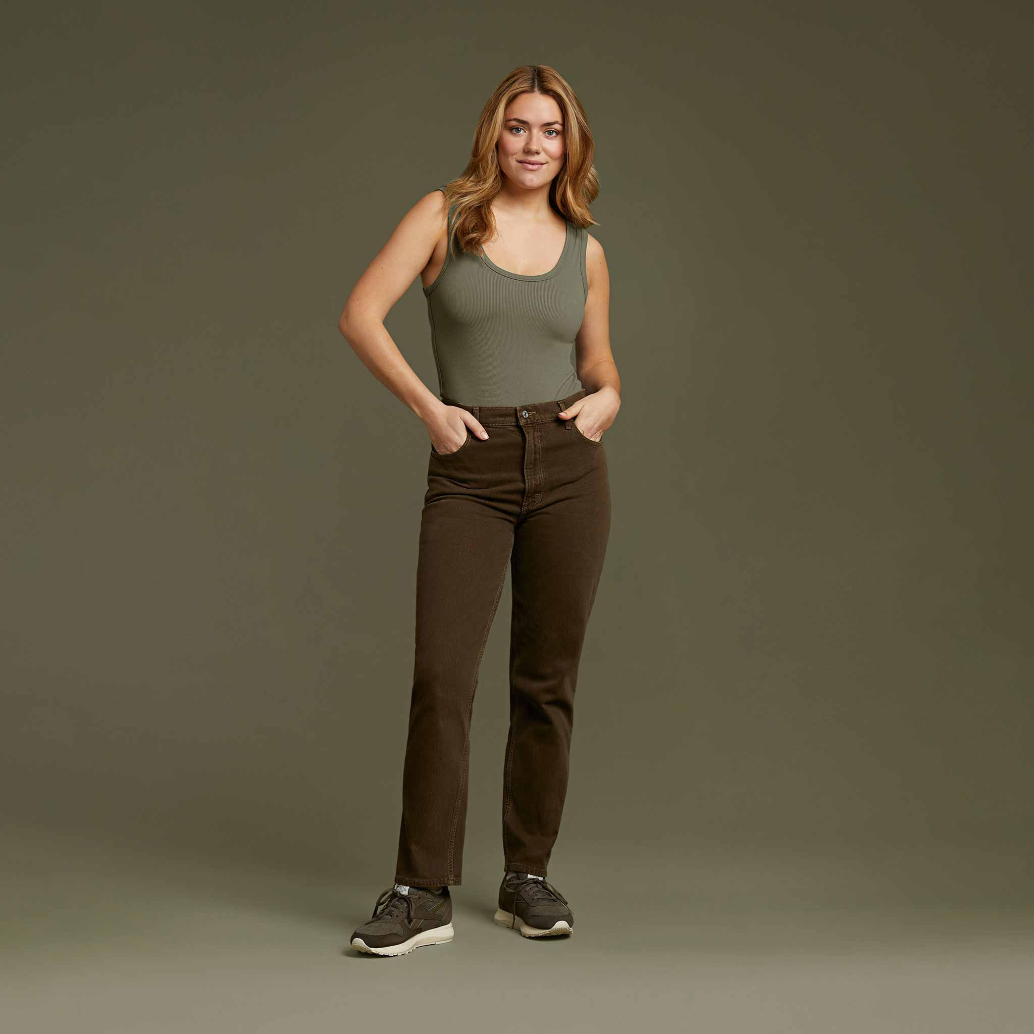 Women's Ribbed Scoop Tank Bodysuit | nuuds