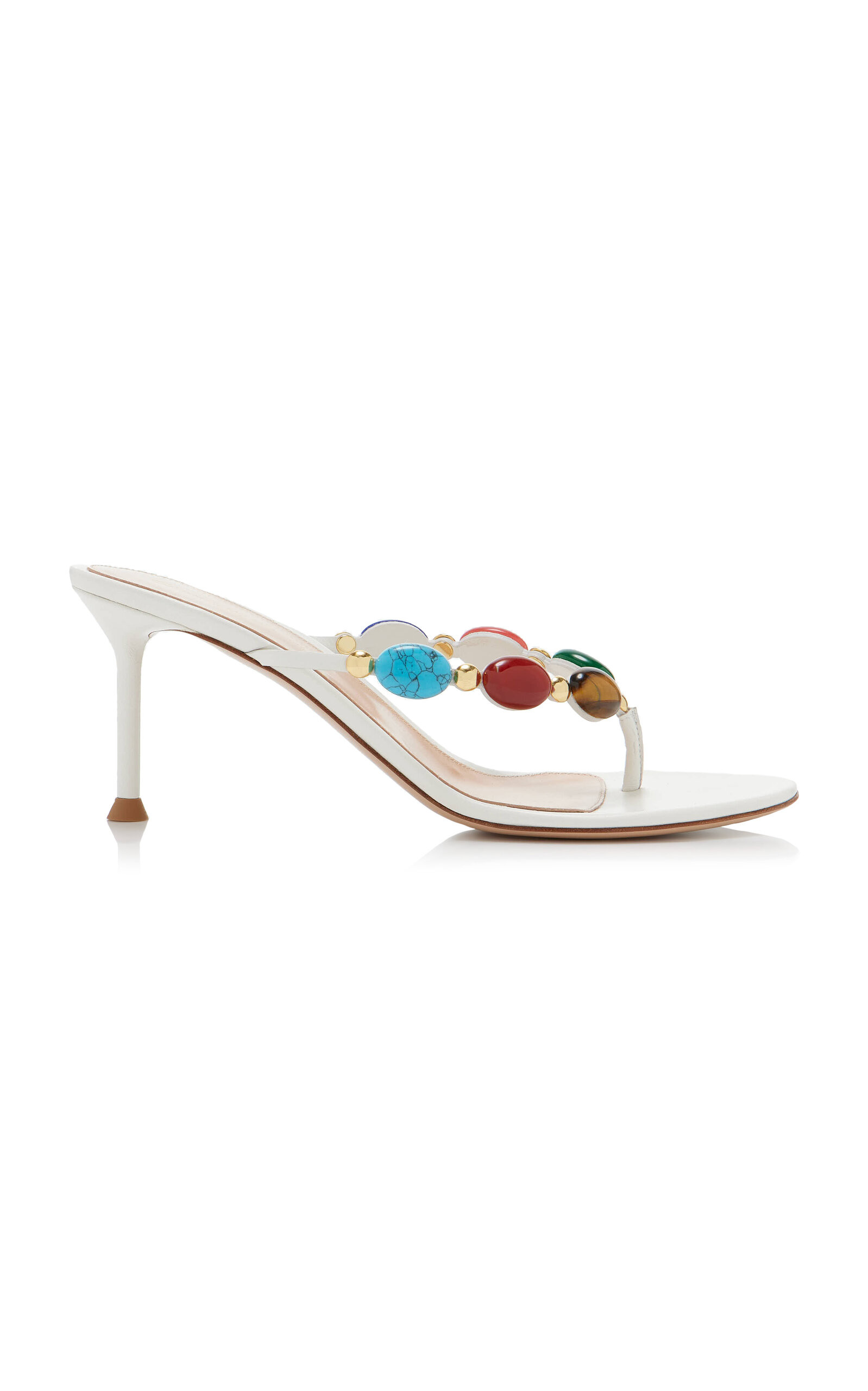 Exclusive La Isla Shanti Stone-Embellished Leather Sandals | Moda Operandi (Global)
