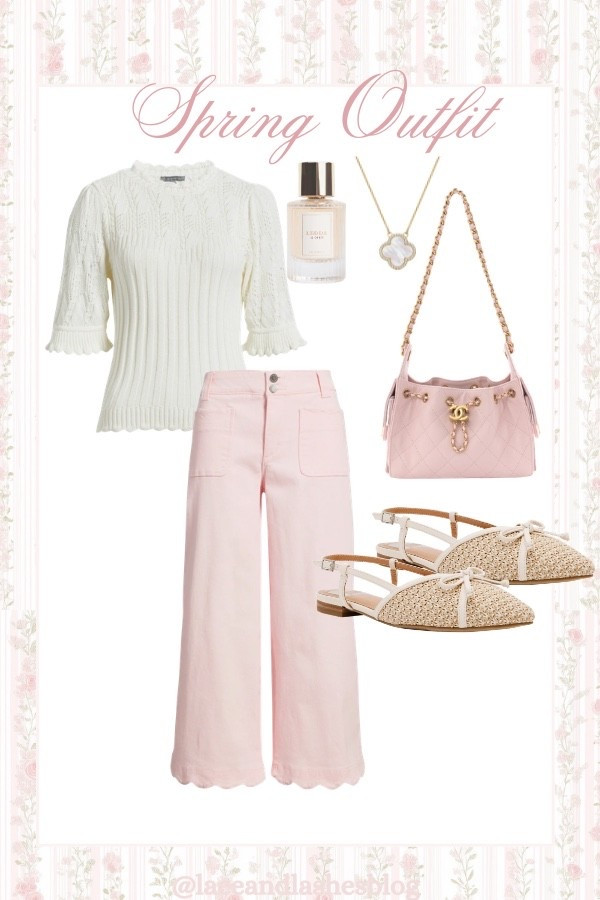 Gorgeous spring outfit idea 💗 scallop hem jeans and knit top!

#LTKSaleAlert #LTKootd #LTKSeasonal