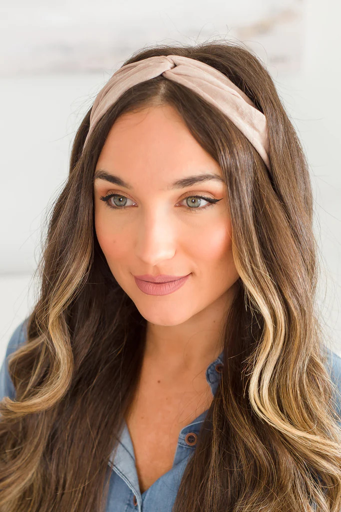 More Than Love Champagne Solid Headband | The Mint Julep Boutique
