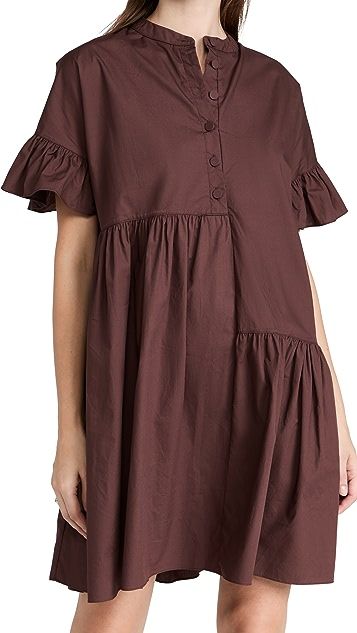Poplin Mini Asymmetrical Dress | Shopbop