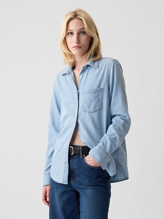 Organic Cotton Denim Classic Shirt | Gap (CA)