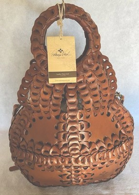 PATRICIA NASH Pisticci Leather Chain Link Florence Convertible Crossbody Bag NWT | eBay US