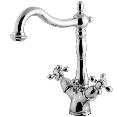 KS1432AX Heritage Mono Deck Bathroom Faucet with Brass Pop-Up Drain | Wayfair Professional