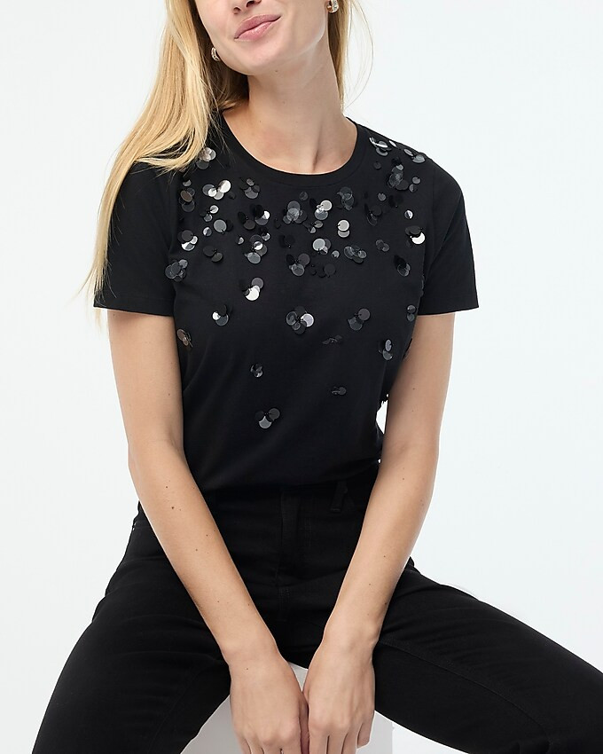 Sequin-embellished tee | J.Crew Factory